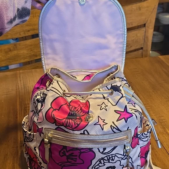 Coach Poppy Kyra Floral Backpack - Picture 12 of 16